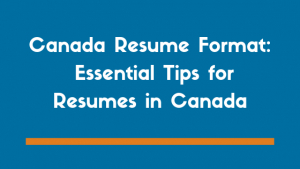 CV Resume Writer For Canada